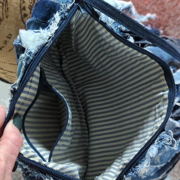 Custom jean fringe purse - Picture 3 of 3